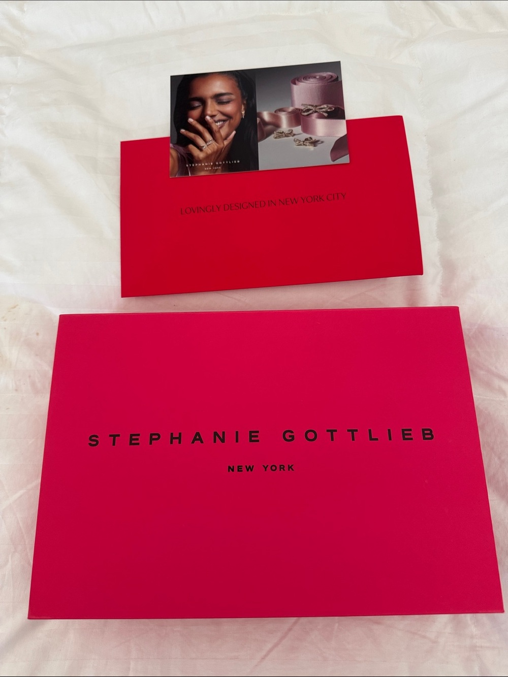 Stephanie Gottlieb New York Pink Jewelry Gift Box
